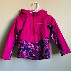 Columbia fleece/windbreaker jacket